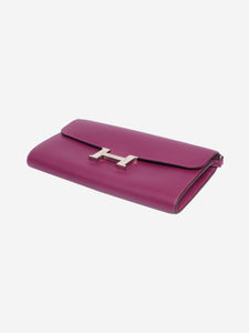 Hermes Purple Constance Wallet To Go