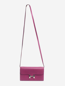 Hermes Purple Constance Wallet To Go