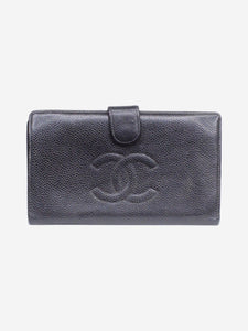 Chanel Black vintage Caviar leather wallet