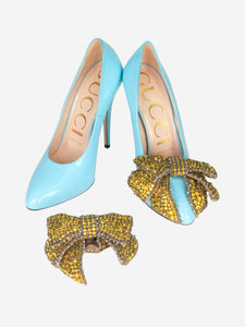 Gucci Turquoise leather pumps - size EU 36