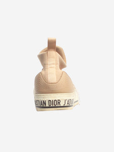 Christian Dior Neutral J'Adior knit trainers - size EU 37.5