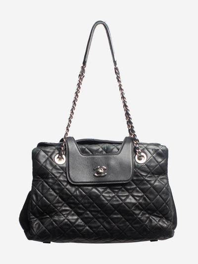 Black 2014 lambskin diamond-quilted tote bag Tote Bags Chanel 