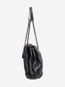 Chanel Black 2014 lambskin diamond-quilted tote bag