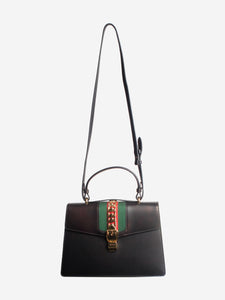 Gucci Black Sylvie top handle bag