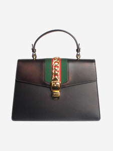 Gucci Black Sylvie top handle bag