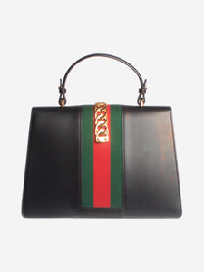 Gucci Black Sylvie top handle bag