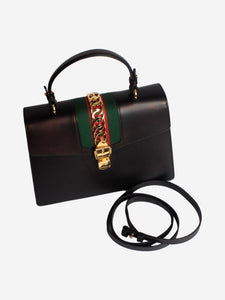 Gucci Black Sylvie top handle bag