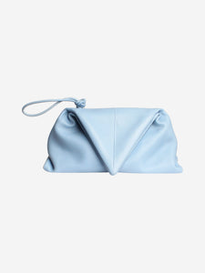 Bottega Veneta Blue The Trine leather clutch