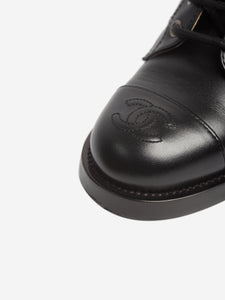 Chanel Black leather ankle boots - size EU 36