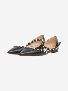 Jimmy Choo Black Leema pointed-toe flats - EU 36