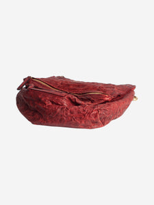 Givenchy Red crinkled leather shoulder bag