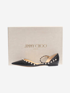 Jimmy Choo Black Leema pointed-toe flats - EU 36