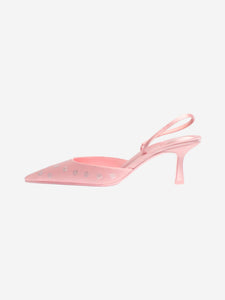 Alexander Wang Pink Delphine 65 Slingback Mules - size EU 38