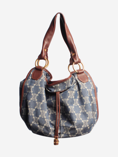 Blue monogram canvas shoulder bag Shoulder bags Celine 