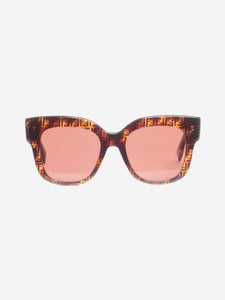 Fendi Brown FF logo sunglasses