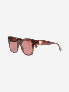 Fendi Brown FF logo sunglasses