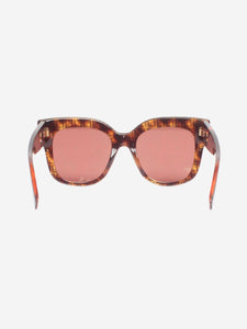 Fendi Brown FF logo sunglasses