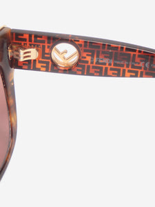 Fendi Brown FF logo sunglasses