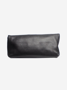 Alexander McQueen Black flap clutch bag