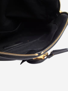 Alexander McQueen Black flap clutch bag