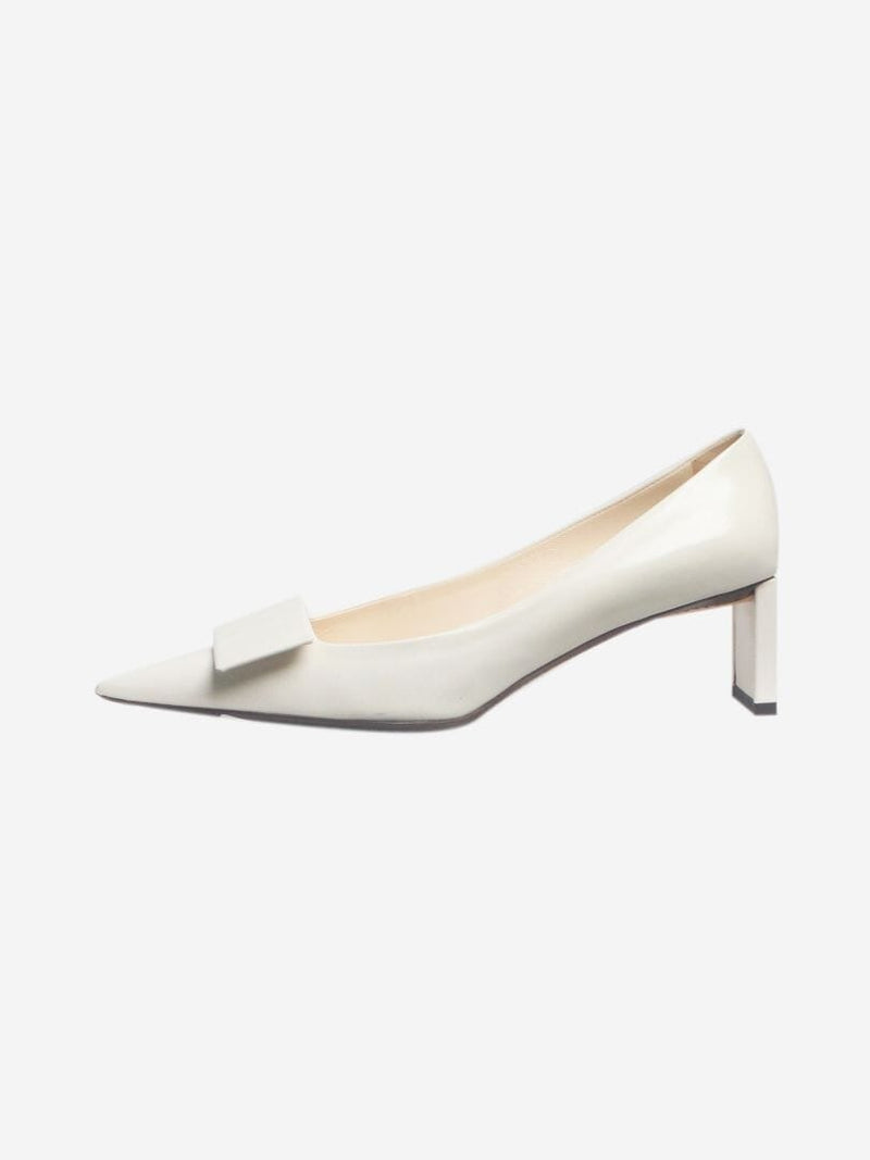 leather pointed toe pumps EU 37.5