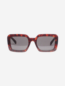 Celine Brown square-frame tortoise shell sunglasses