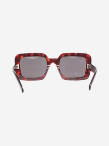 Celine Brown square-frame tortoise shell sunglasses