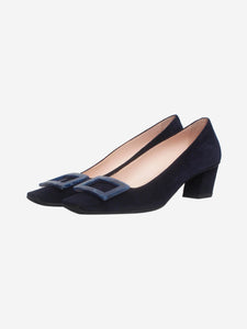 Roger Vivier Navy suede heels - size EU 38.5 (UK 5.5)