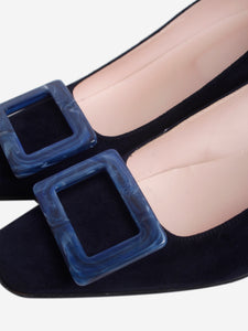 Roger Vivier Navy suede heels - size EU 38.5 (UK 5.5)