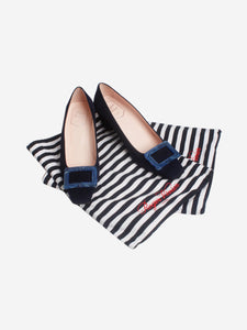 Roger Vivier Navy suede heels - size EU 38.5 (UK 5.5)