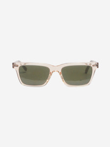 Oliver Peoples x The Row Clear rectangle-frame acetate sunglasses