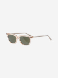 Oliver Peoples x The Row Clear rectangle-frame acetate sunglasses