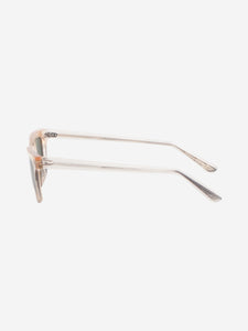Oliver Peoples x The Row Clear rectangle-frame acetate sunglasses