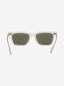 Oliver Peoples x The Row Clear rectangle-frame acetate sunglasses