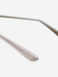 Oliver Peoples x The Row Clear rectangle-frame acetate sunglasses