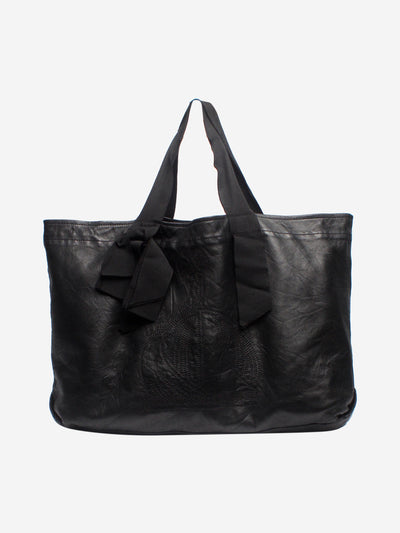 Black leather tote bag Tote Bags Lanvin 