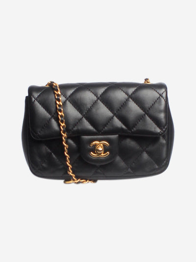 Black lambskin Classic single flap bag Cross-body bags Chanel 