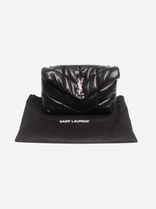 Saint Laurent Black Loulou puffer bag