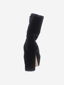 Miu Miu Black velvet ankle boots - size EU 38