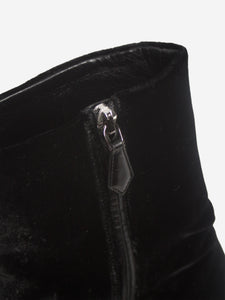 Miu Miu Black velvet ankle boots - size EU 38