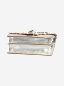 Fendi Silver studded Kan i cross-body bag