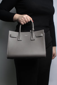 Saint Laurent Grey Paris Baby Sac de Jour bag