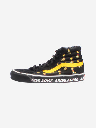 Black and yellow Sk8-hi trainers - size EU 41.5 Trainers Vans x Aries 