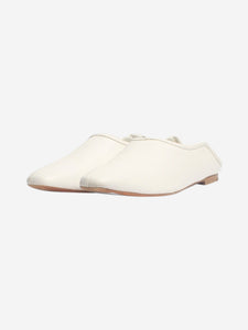 Vince White leather slip-on shoes - size EU 37