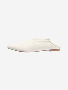 Vince White leather slip-on shoes - size EU 37