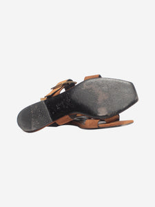 Saint Laurent Brown suede flat sandals - size EU 39.5