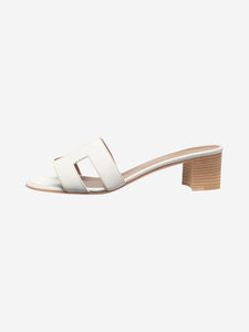 Hermes White Oasis sandals - size EU 39