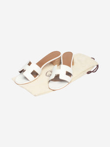 Hermes White Oasis sandals - size EU 39