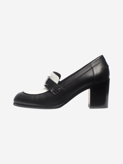 Black two-tone leather heels - size EU 38.5 (UK 5.5) Heels Hermes 