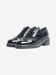 Chanel Chanel Black patent Derby shoes - size EU 38